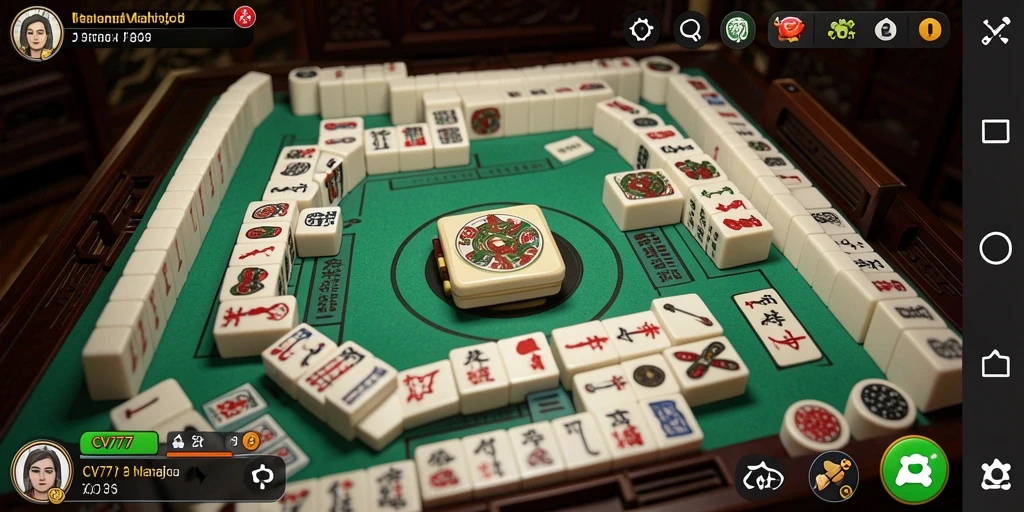 Tampilan gameplay <strong>Mahjong</strong> yang menarik dan seru di <strong>CV777</strong>.