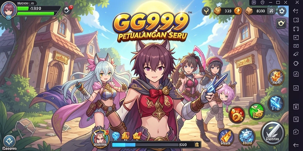 Menampilkan gameplay seru dalam dunia anime yang kaya.