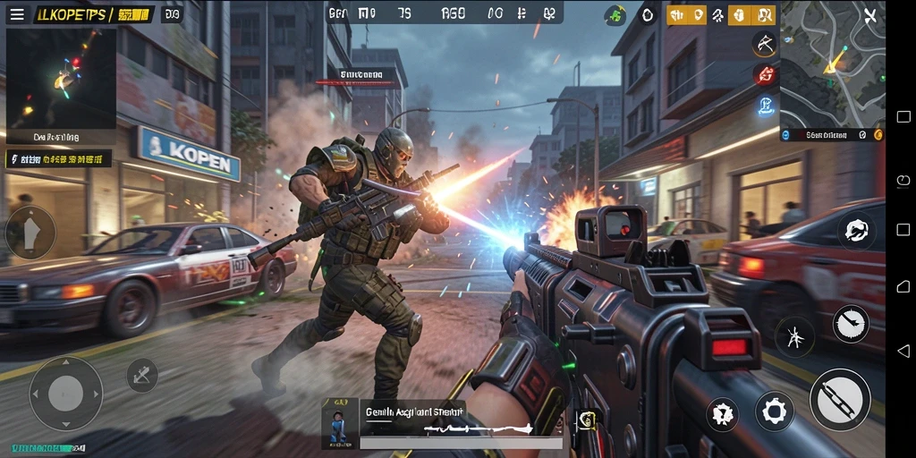 Tampilan gameplay LKOPEN yang mendebarkan dan penuh aksi TPS.