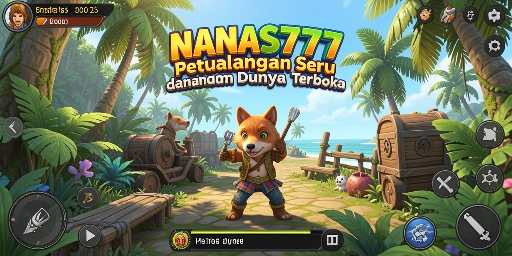 Tampilan gameplay NANAS777 yang menawan dan penuh petualangan.