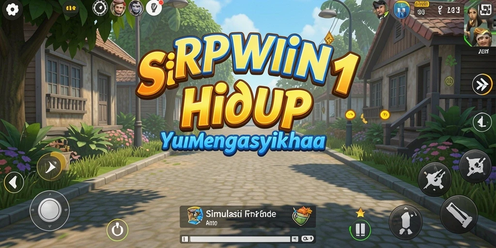 Tampilan gameplay menarik dari RPWIN1 dalam simulasi kehidupan.