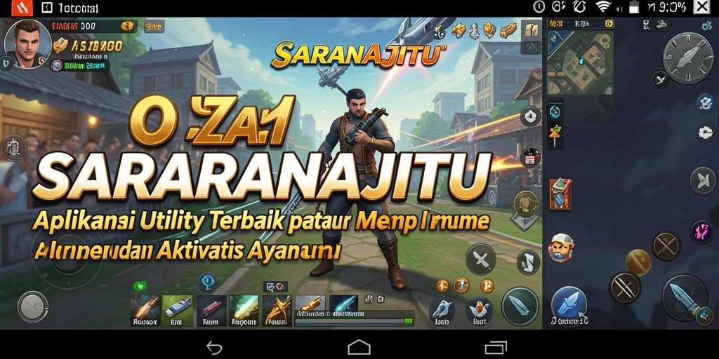 Tampilan antarmuka SARANAJITU yang intuitif dan menarik.