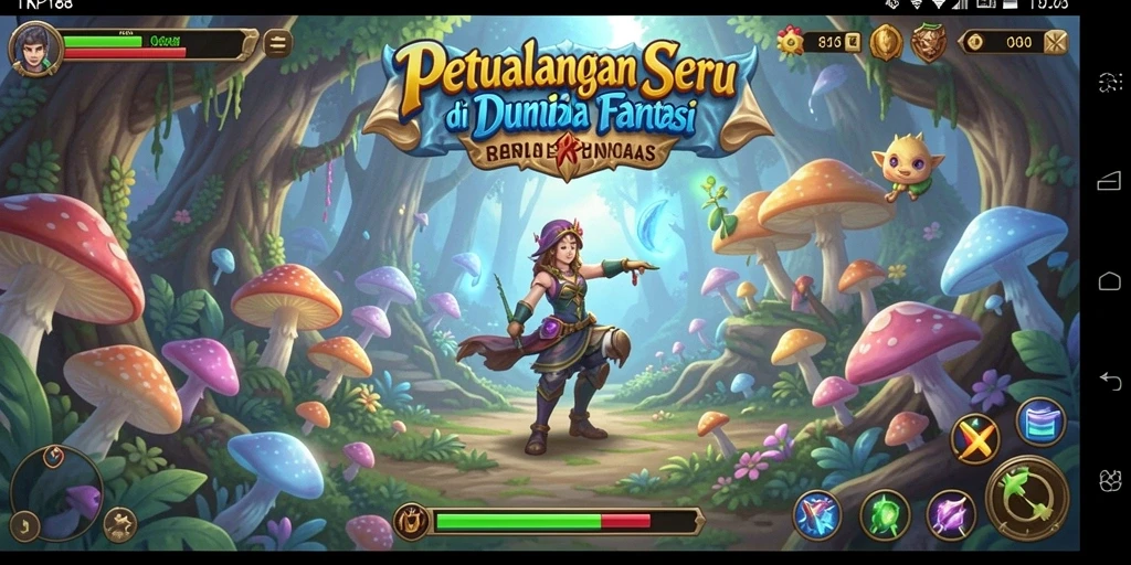 Screenshot gameplay TKP188 dengan eksplorasi dunia yang luas.